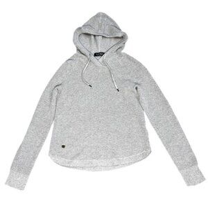 Lauren Ralph Lauren Thermal Waffle Sweatshirt Hoodie Gray Size S